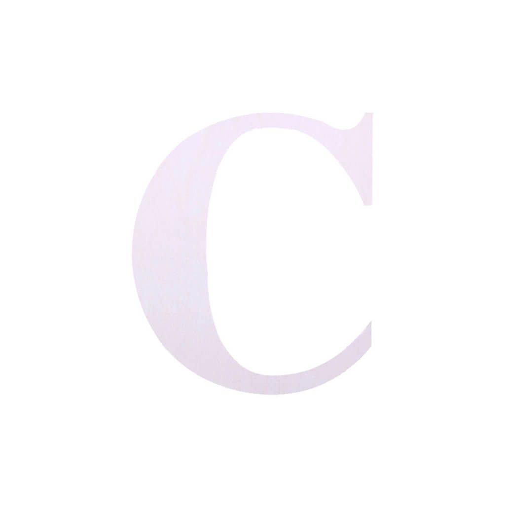 Wood Upercase Serif Letters 7in C