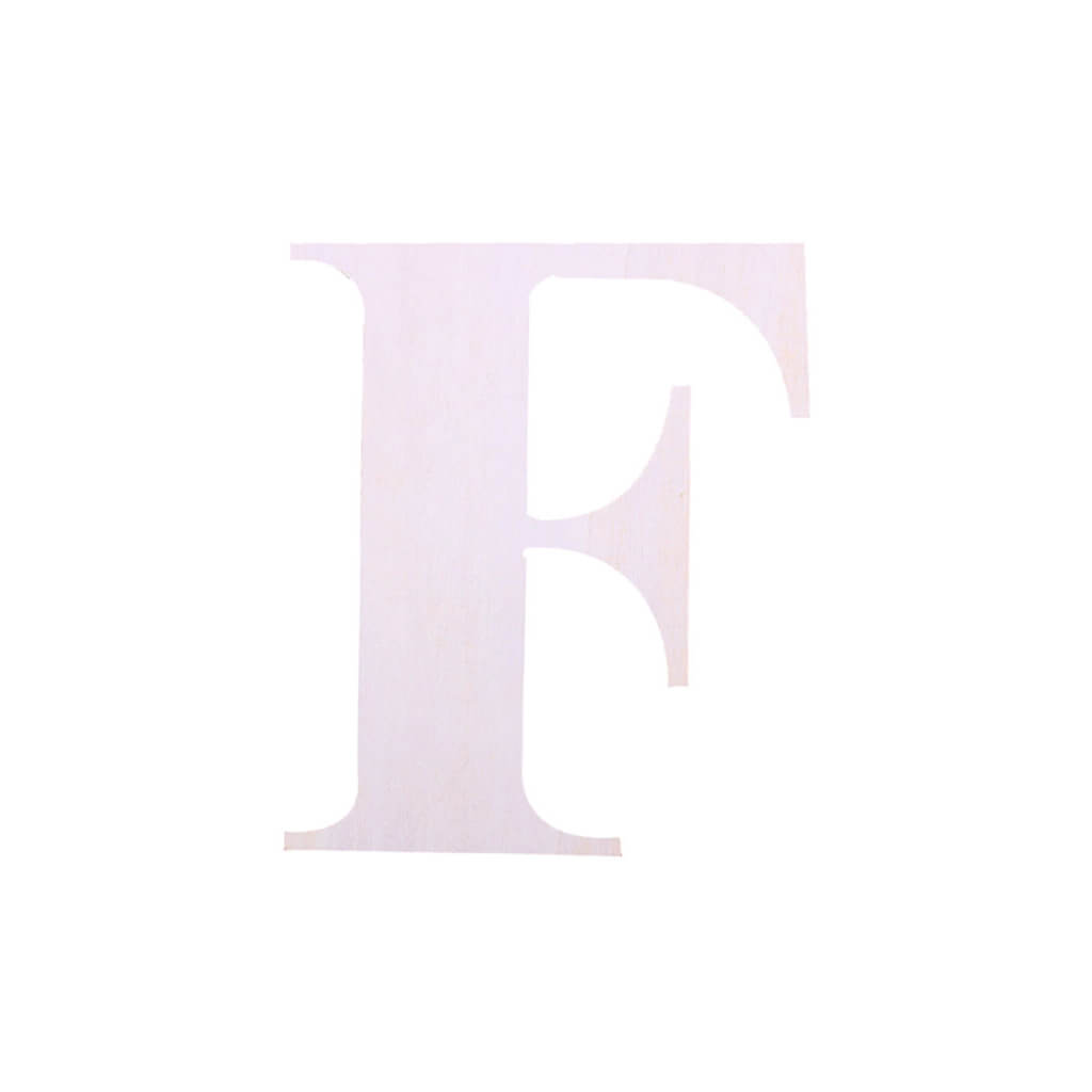 Wood Upercase Serif Letters 7in F