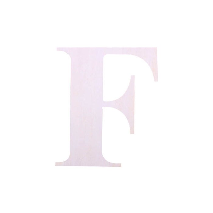 Wood Upercase Serif Letters 7in F