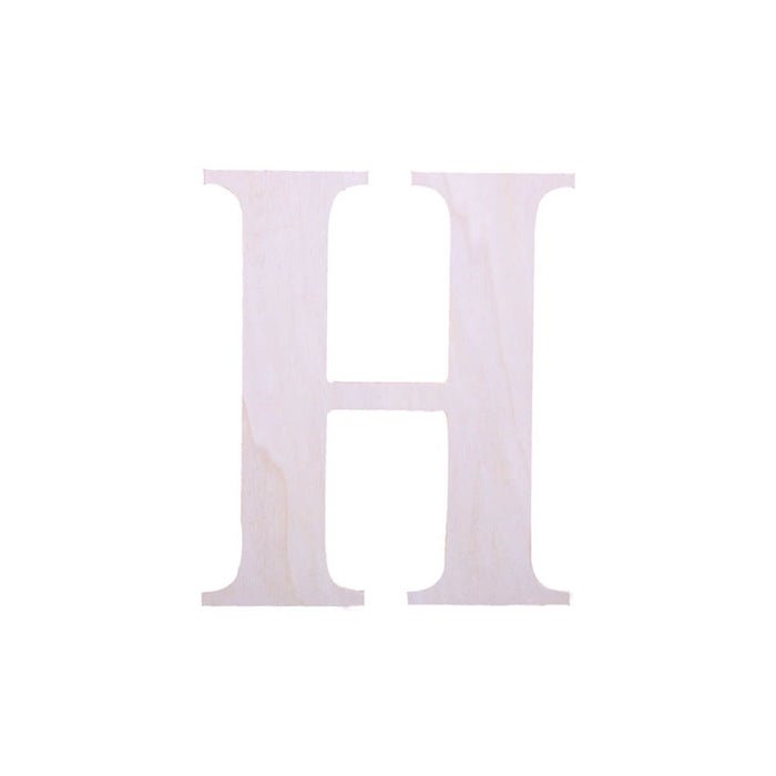 Wood Upercase Serif Letters 7in H