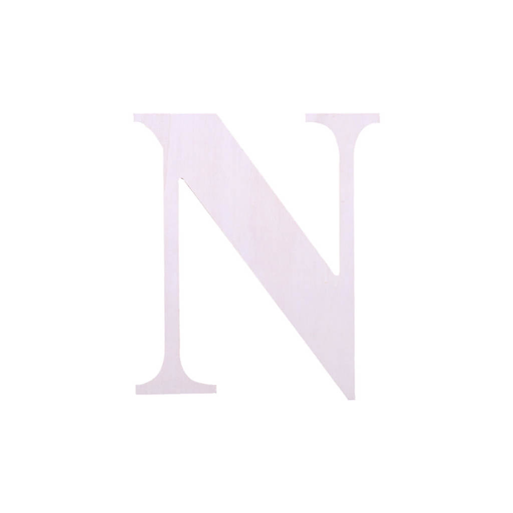 Wood Upercase Serif Letters 7in N