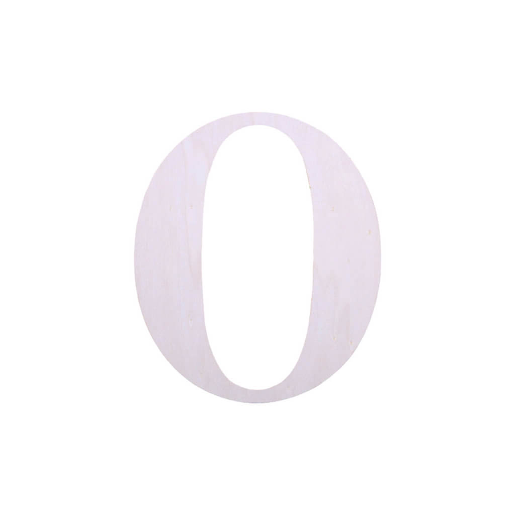 Wood Upercase Serif Letters 7in O