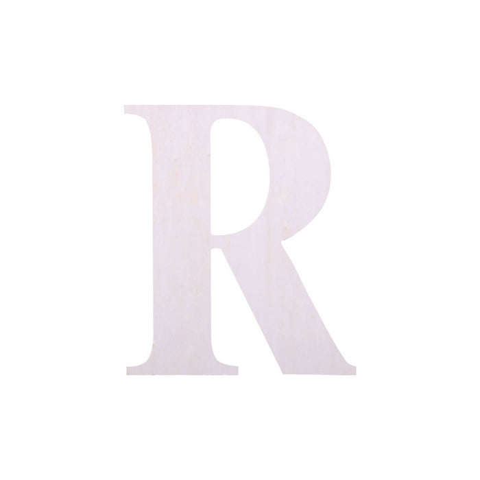 Wood Upercase Serif Letters 7in R