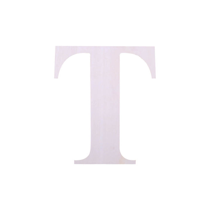 Wood Upercase Serif Letters 7in T