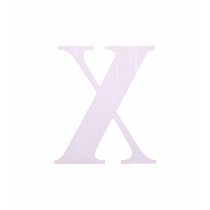 Wood Upercase Serif Letters 7in X