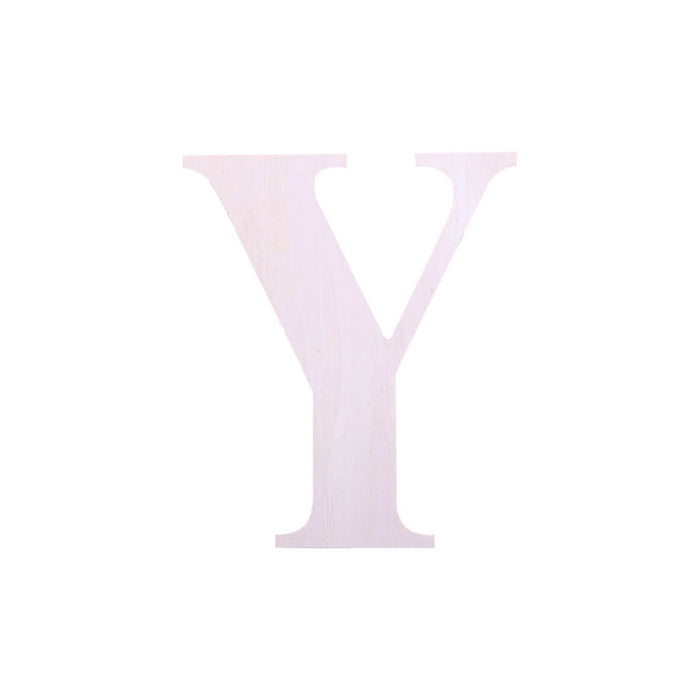 Wood Upercase Serif Letters 7in Y