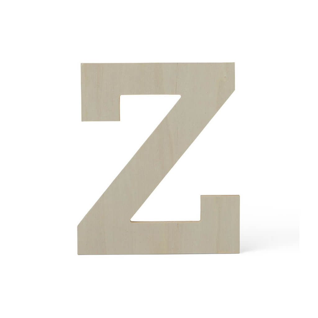 Wood Uppercase Wide Serif Letters Z