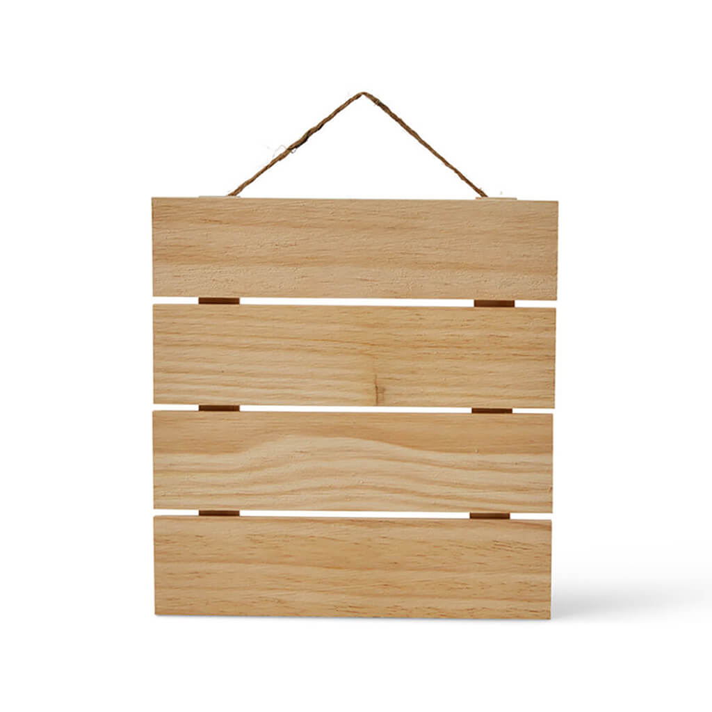 Wooden Square Pallet Sign Wall D�cor 10in x 10in