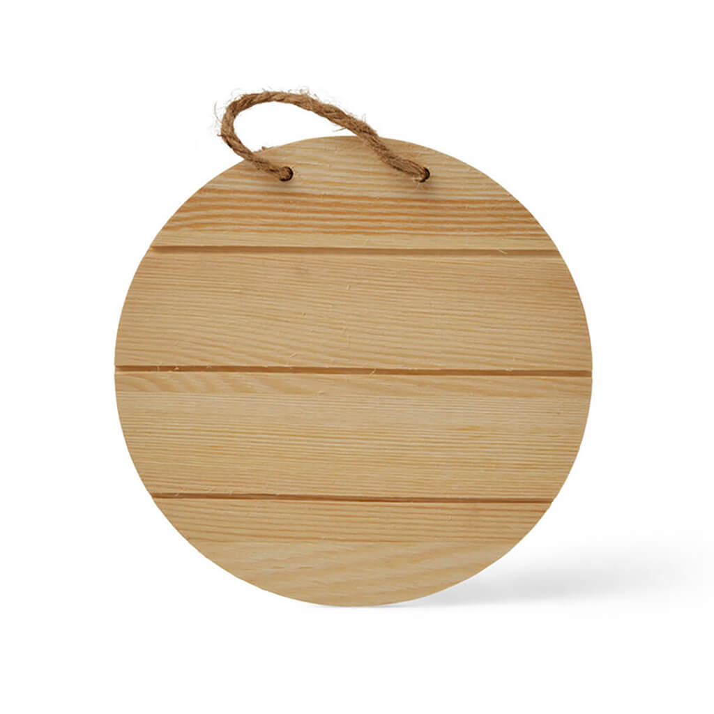 Cedar Look Circle Wooden,Surface,6.5in x 6.5in