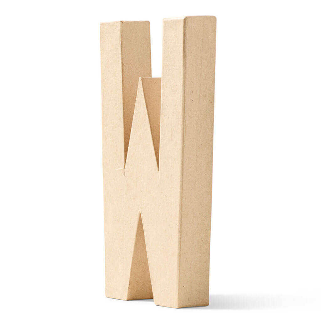 Paper Mache Uppercase Letter 8in W