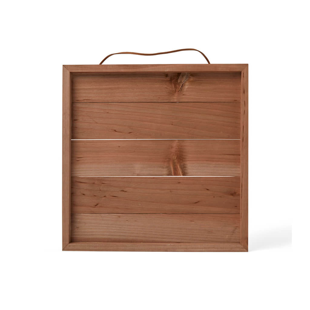 Wooden Pallet Sign Wall Decor 12inx12in - Brown