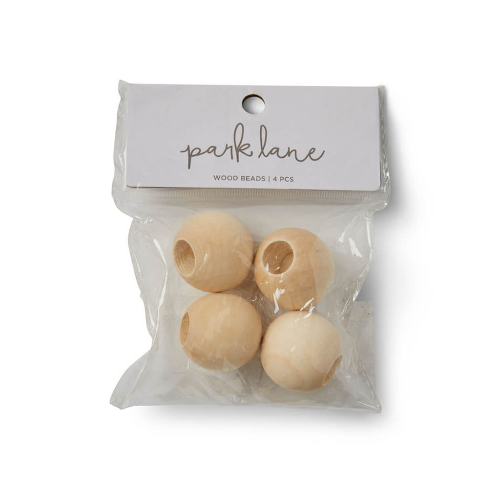 Wooden Beads 4pcs