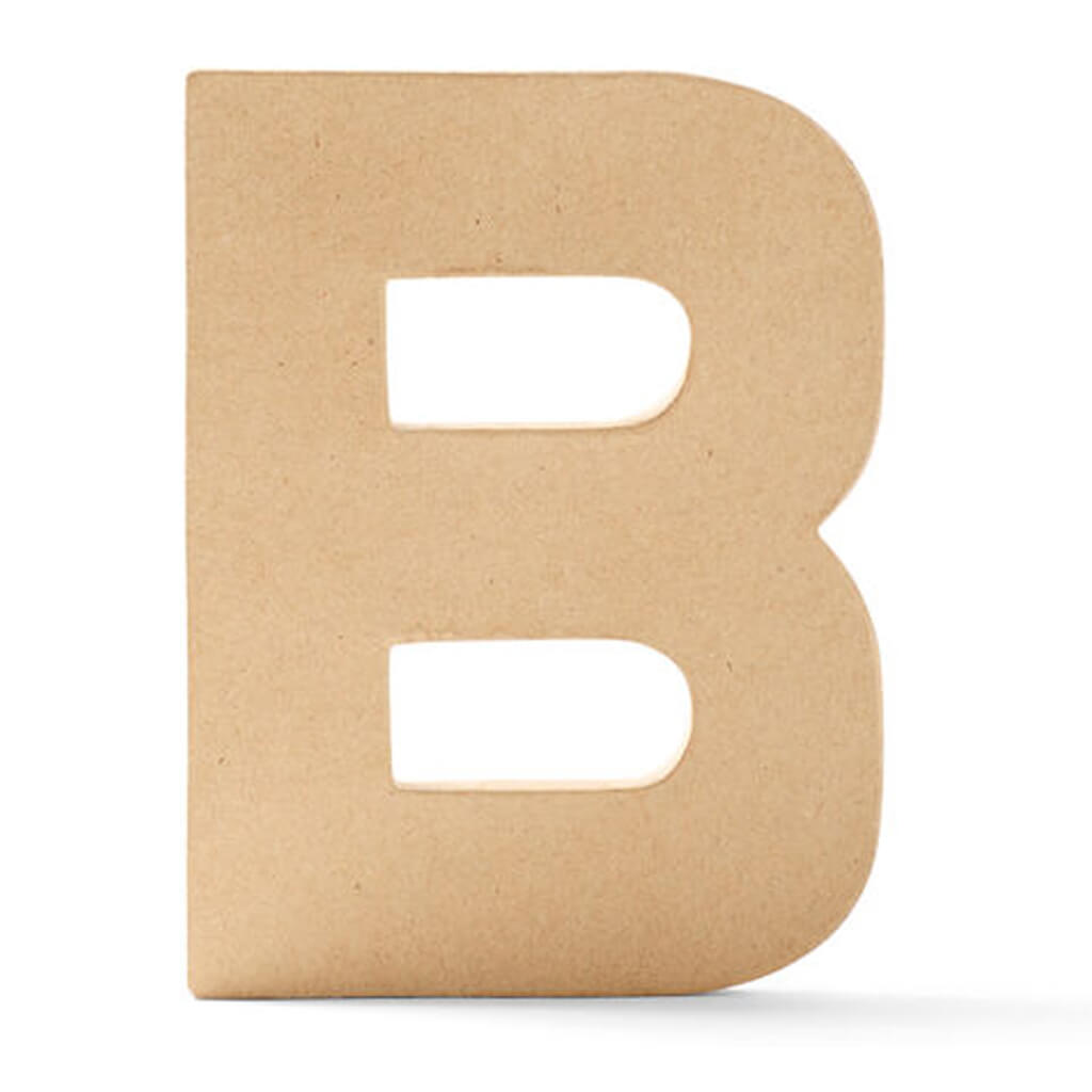 Paper Mache Uppercase Letter 6in B