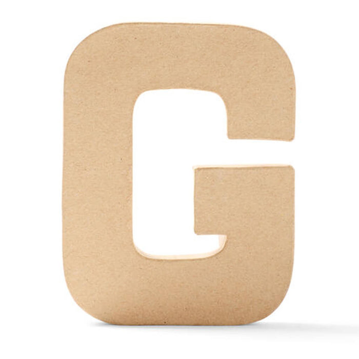 Paper Mache Uppercase Letter 6in G