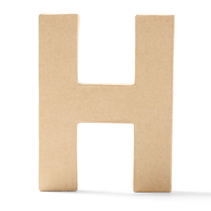 Paper Mache Uppercase Letter 6in H