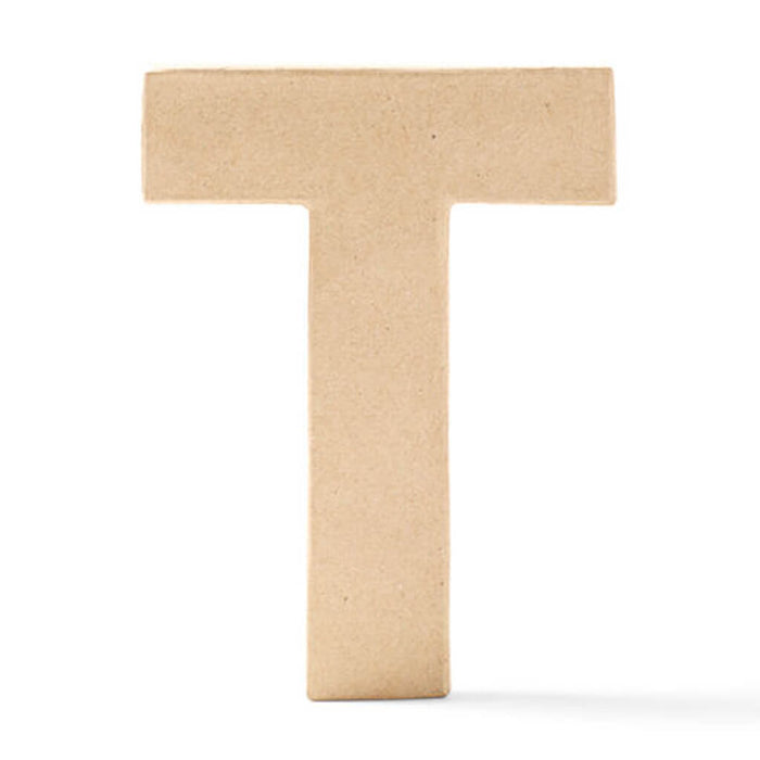 Paper Mache Uppercase Letter 6in T