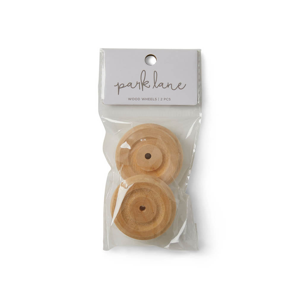 Park Lane 2pk 2in Wooden Wheels