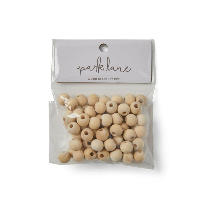 Wood Beads 75pc 12mm