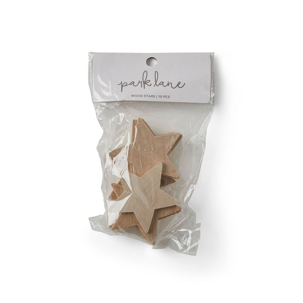 Wood Stars 10pc