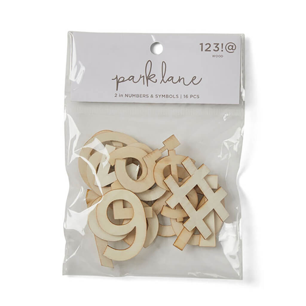 Bagged Sans Serif Numbers &amp; Symbols, 16pc