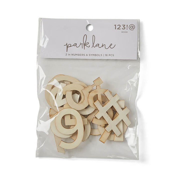 Bagged Sans Serif Numbers & Symbols, 16pc