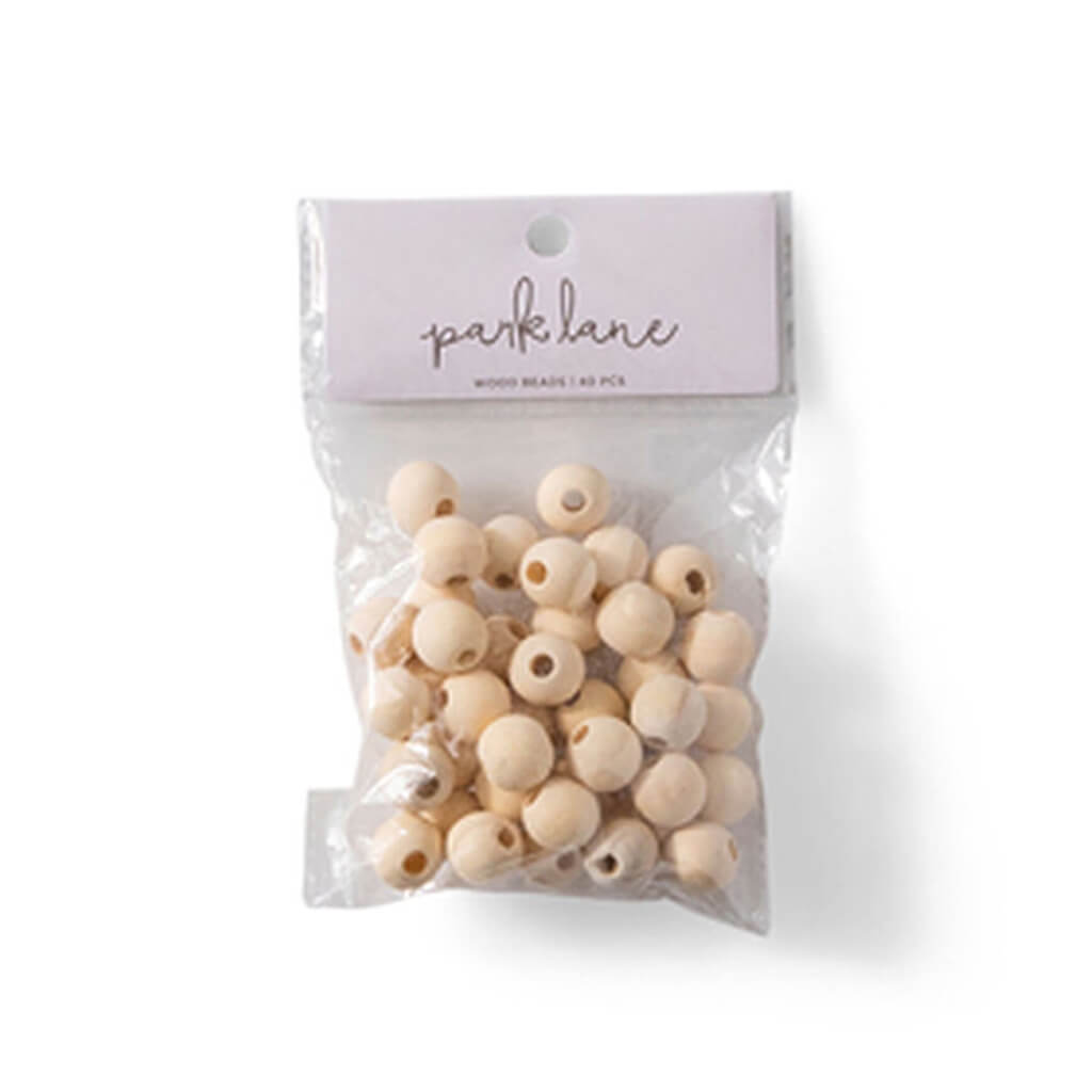 Wooden Beads 40pc 16mm