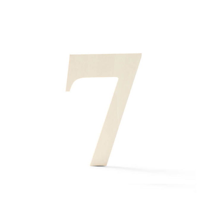 Wooden Number Serif 7