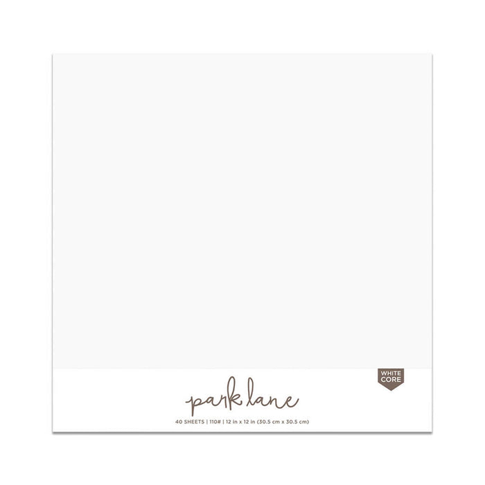 Smooth Cardstock Papers White 40pcs 12in x 12in