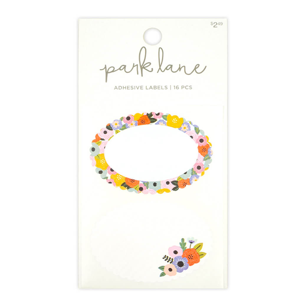 Floral Adhesive Lables