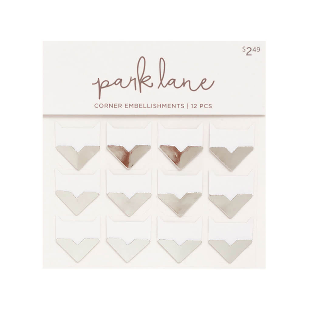 Photo Corner Embellishment Silver