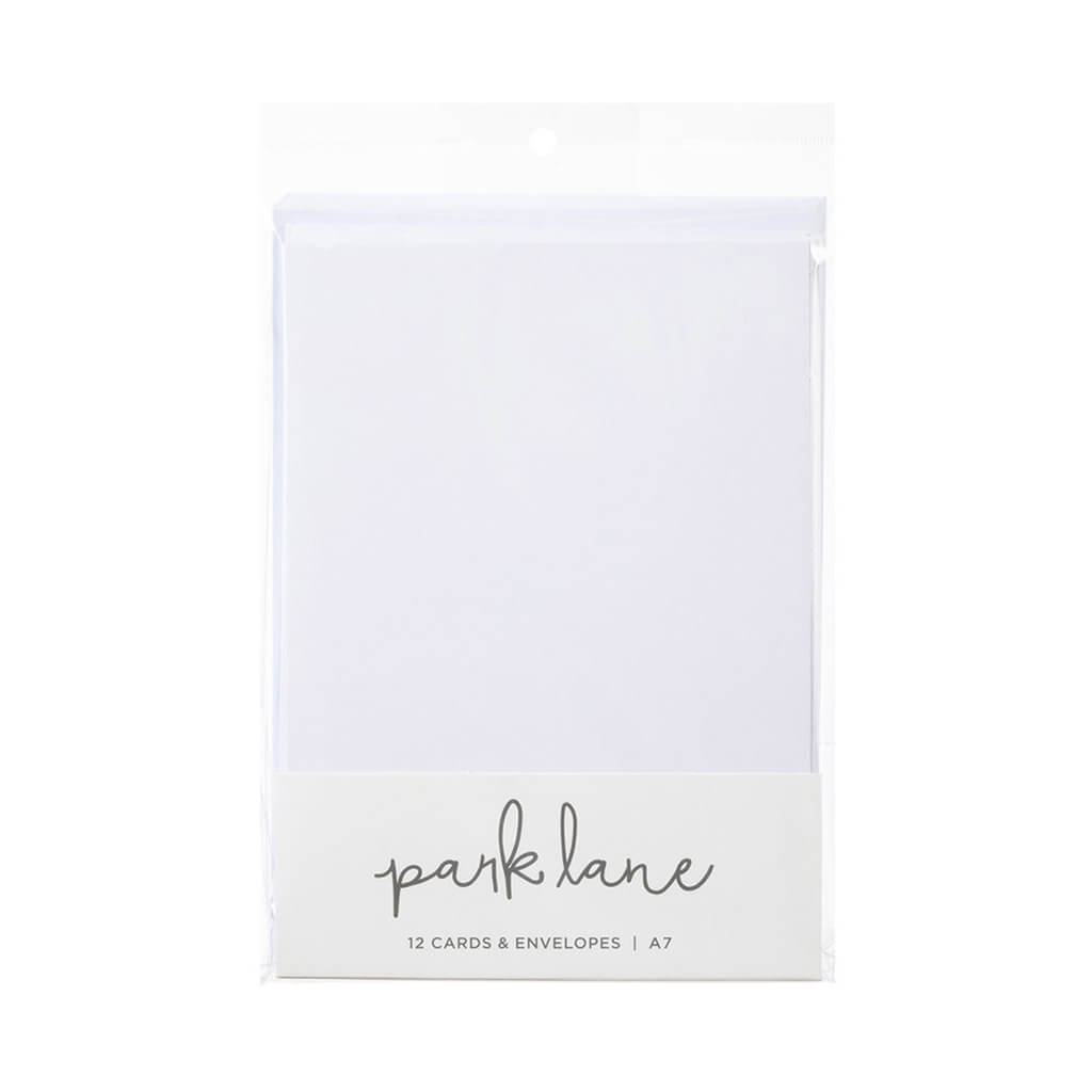 Park Lane A7 White Cards and Envelopes 12ct