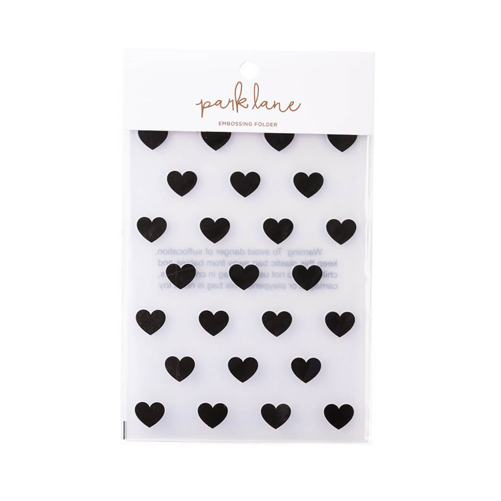 5x7 Embossing Folder Hearts