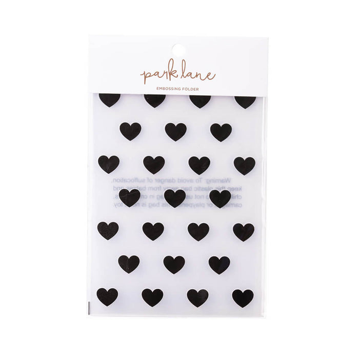 5x7 Embossing Folder Hearts