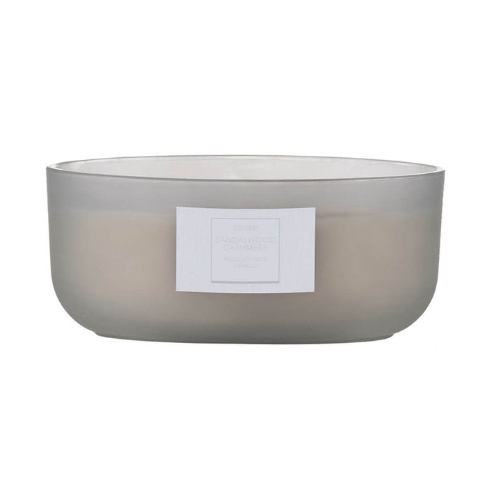 Wood Wick Sandalwood Cashmere Scented Dish Candle, 19oz