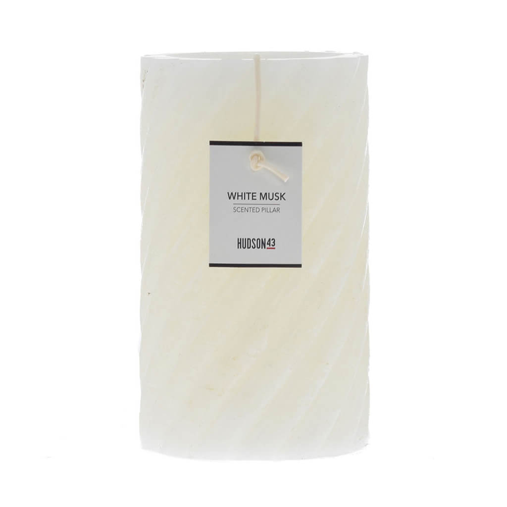 Spiral Scented Pillar Candle, 4in x 6in