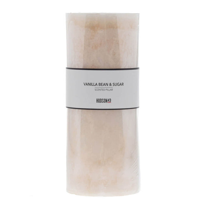 Vanilla Bean Scented Pillar Candle, 4in x 8in