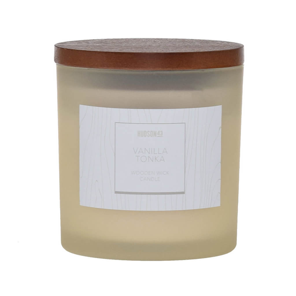 Wood Wick Vanilla Tonka Scented Jar Candle, 12oz