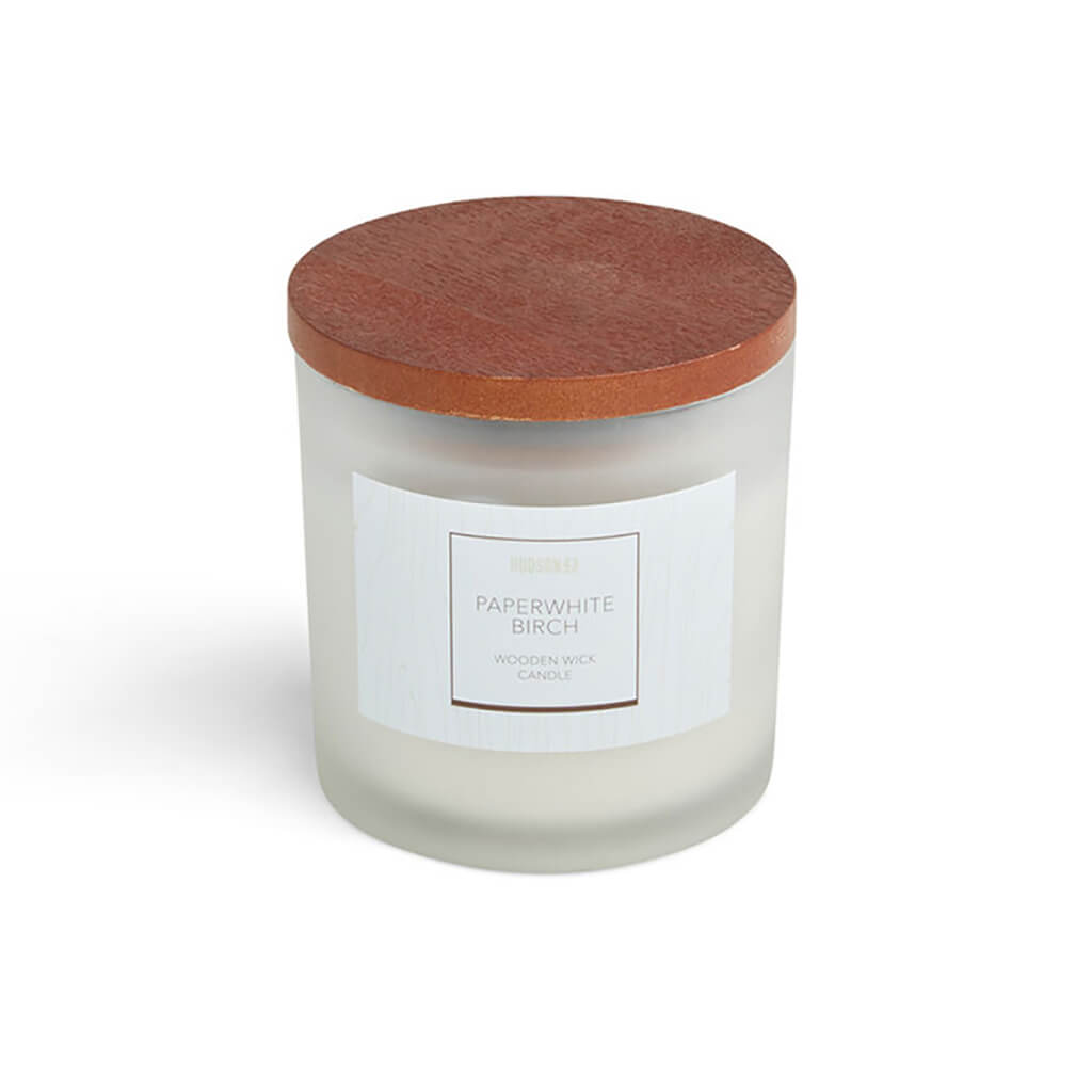 Paperwhite Birch Scented Wooden Wick Candle, 12oz