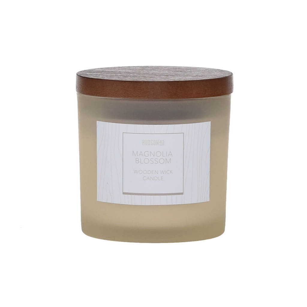 Wood Wick Magnolia Blossom Scented Jar Candle, 5oz