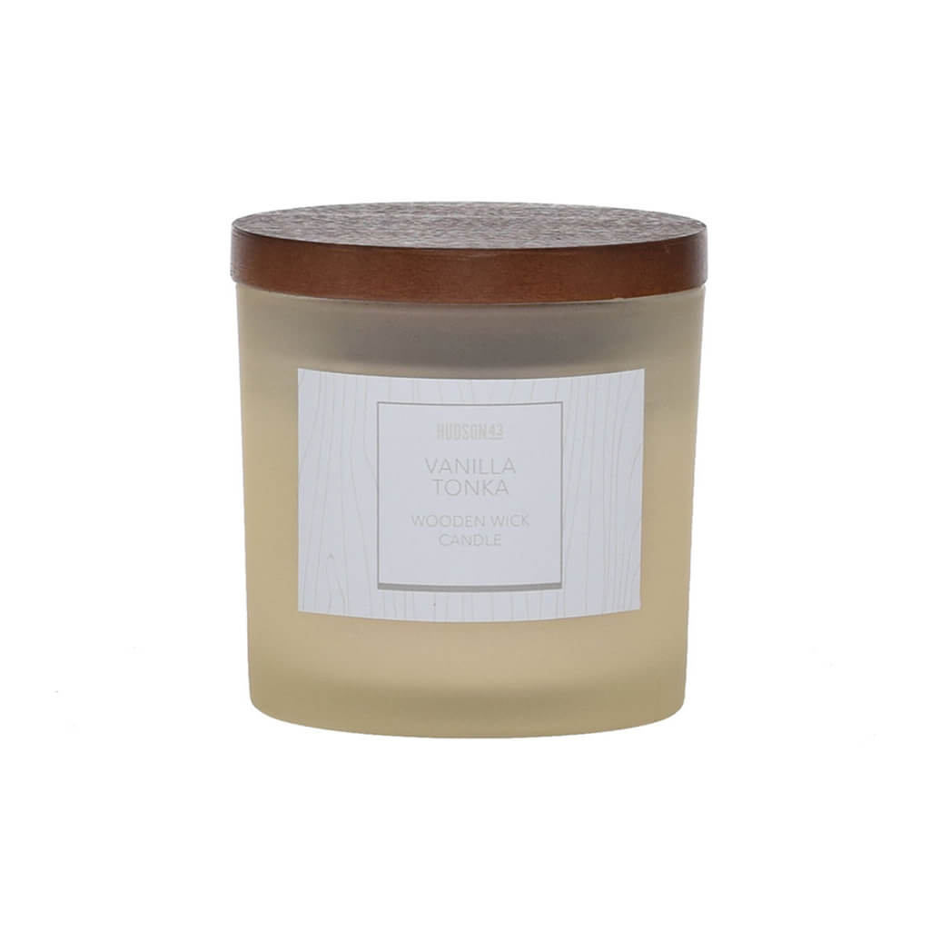 Wood Wick Vanilla Tonka Scented Jar Candle, 5oz