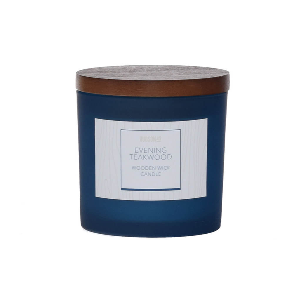 Wood Wick Evening Teakwood Scented Jar Candle, 5oz