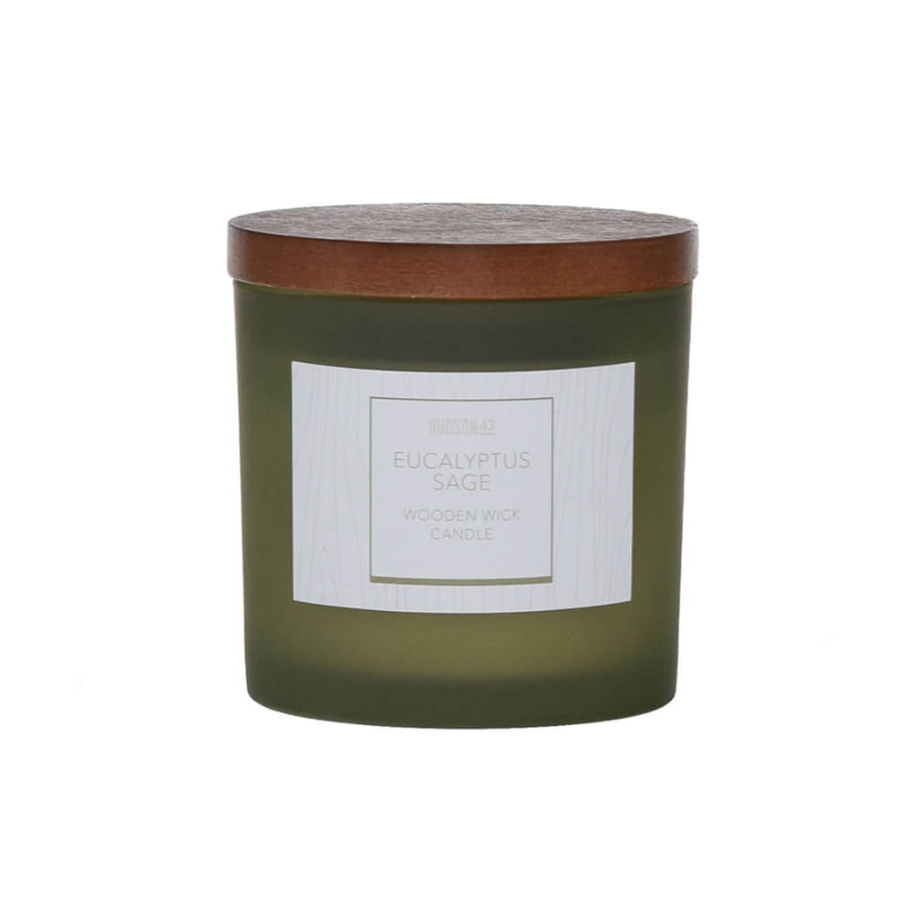 Wood Wick Eucalyptus Sage Scented Jar Candle, 5oz
