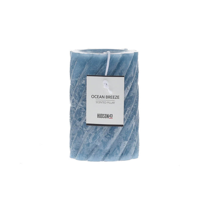 Scented Spiral Pillar Ocean Breeze, 3in x 4in