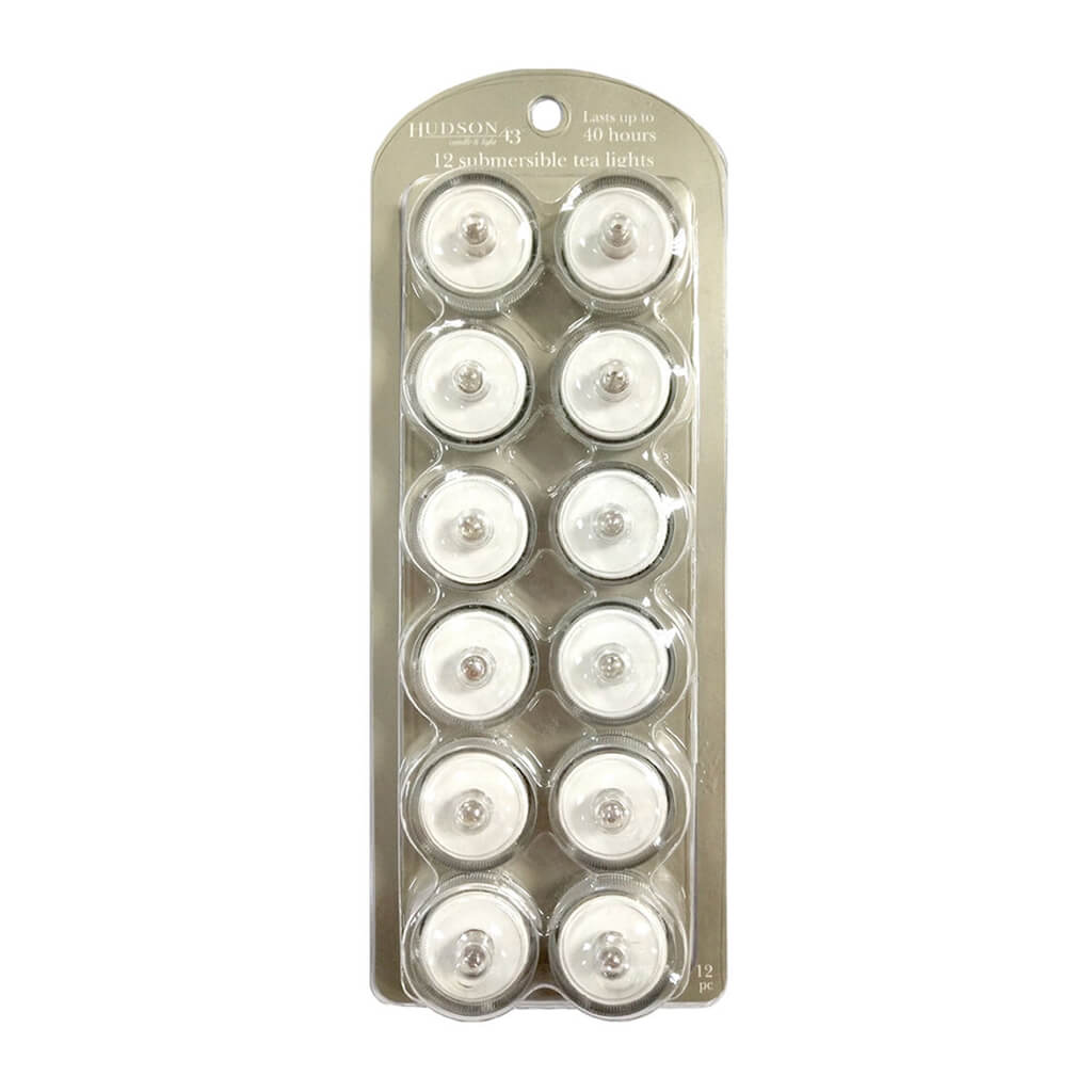LED Submersible Tealights 12pk