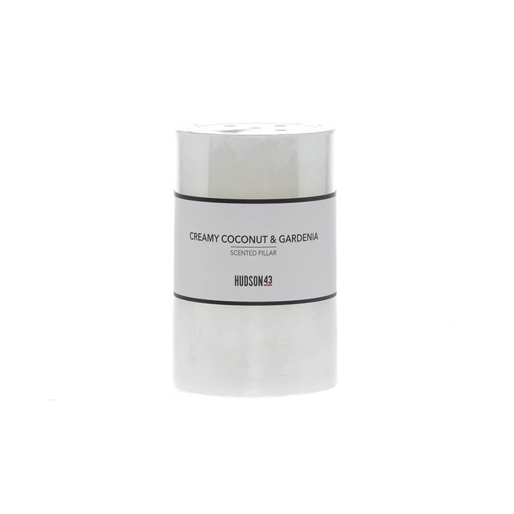 Coconut Scented Pillar Candle, 3in x 4in