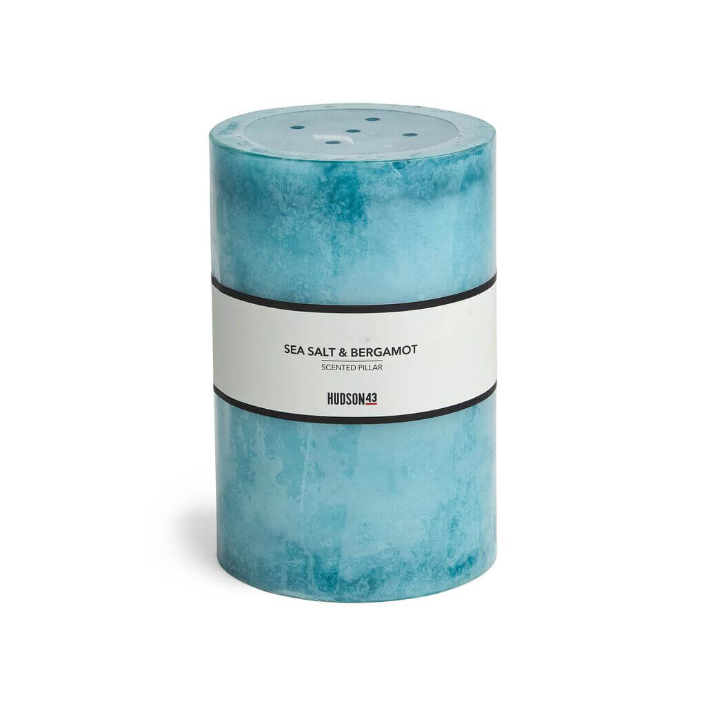 Sea Salt Scented Pillar Candle, 4in x 6in