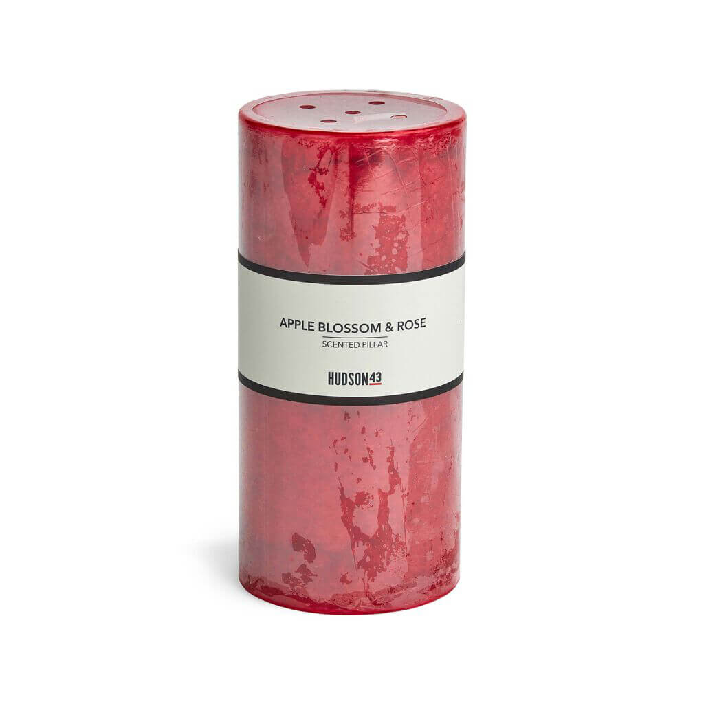 Apple Blossom Scented Pillar, 3in x 6in