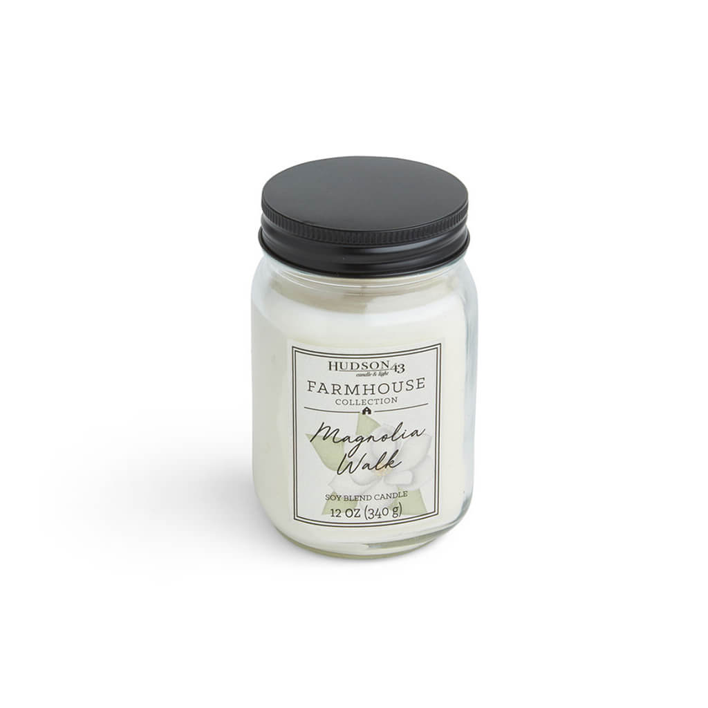 Magnolia Walk Scented Mason Jar Candle, 12oz