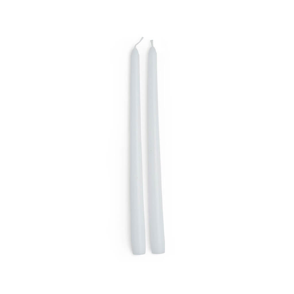 White Taper Candles 2pk, 12in