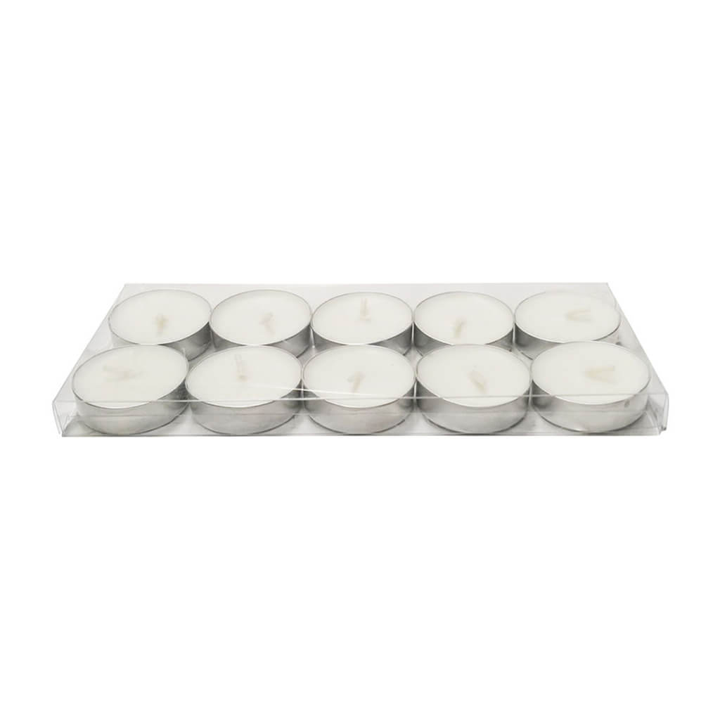 Poured Unscented Tealight Candles 10pk